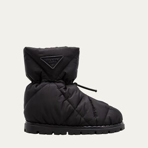 Prada Blow 19 Quilted Nylon Drawstring Boot